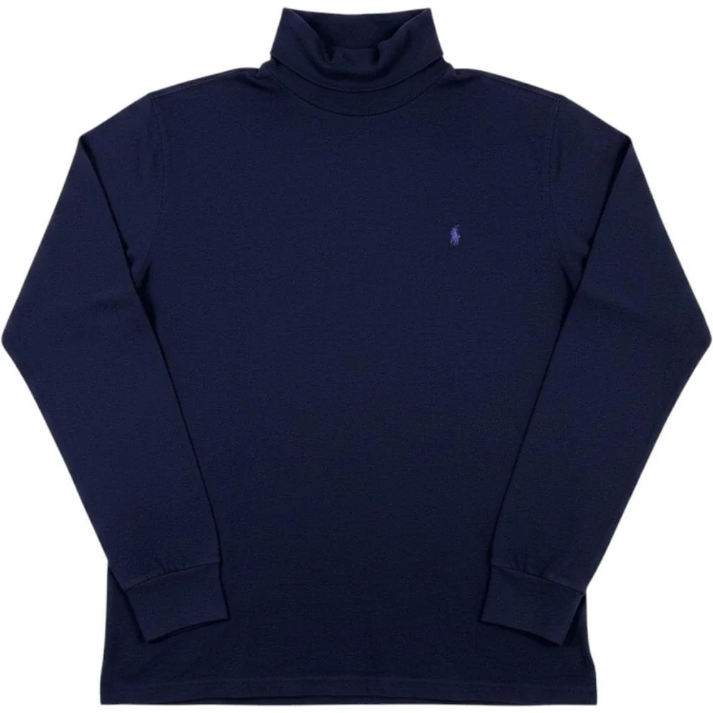 Vintage 90s Polo Ralph Lauren Turtleneck Mens Large Long Sleeve Pony Logo